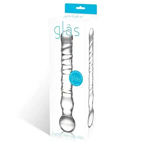 Gläs Dildo Joystick Clear