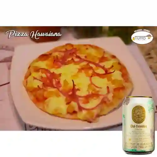 Combo Pizza Mediana Combinada Prime + Club Col. Dorada 330ml