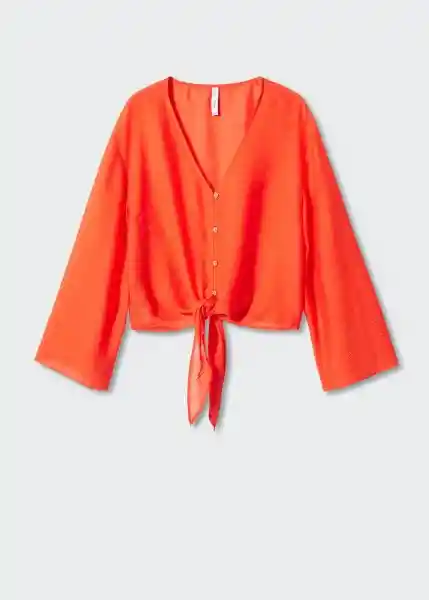 Blusa Mola Coral Talla XL Mujer Mango