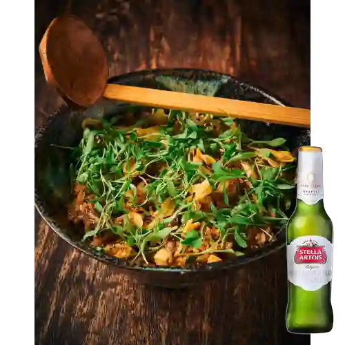 Combo Arroz c/ Pato Al Wok + Stella Artois Bot. 330ml