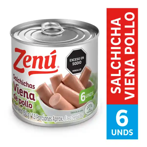 Zenú Salchichas Viena de Pollo