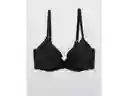 American Eagle Brasier Aerie Real Sunnie Flores Negro 34 C