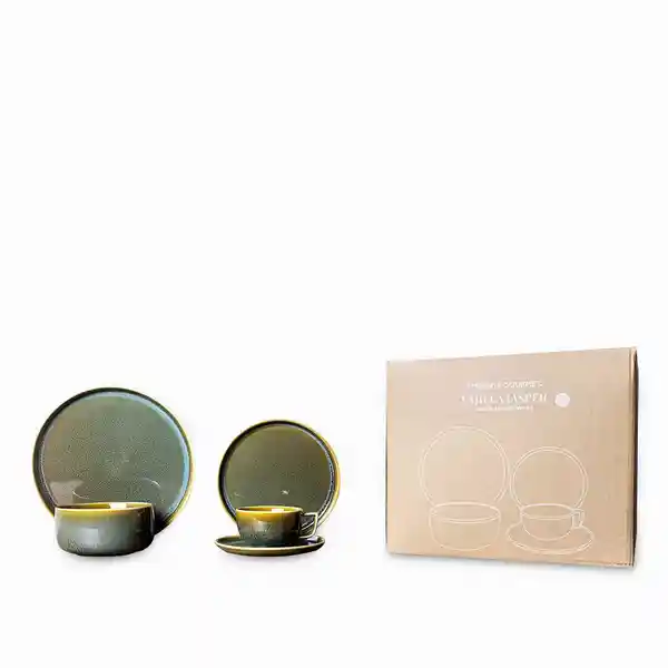 Set Vajilla Jasper 4 Puestos Ambiente Gourmet