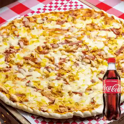 Combo Pizza Miel Mostaza + Cocacola Orig 500ml