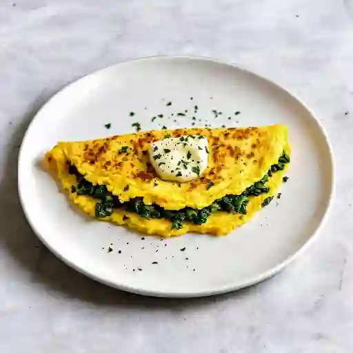 Omelette Espinaca con Pechuga