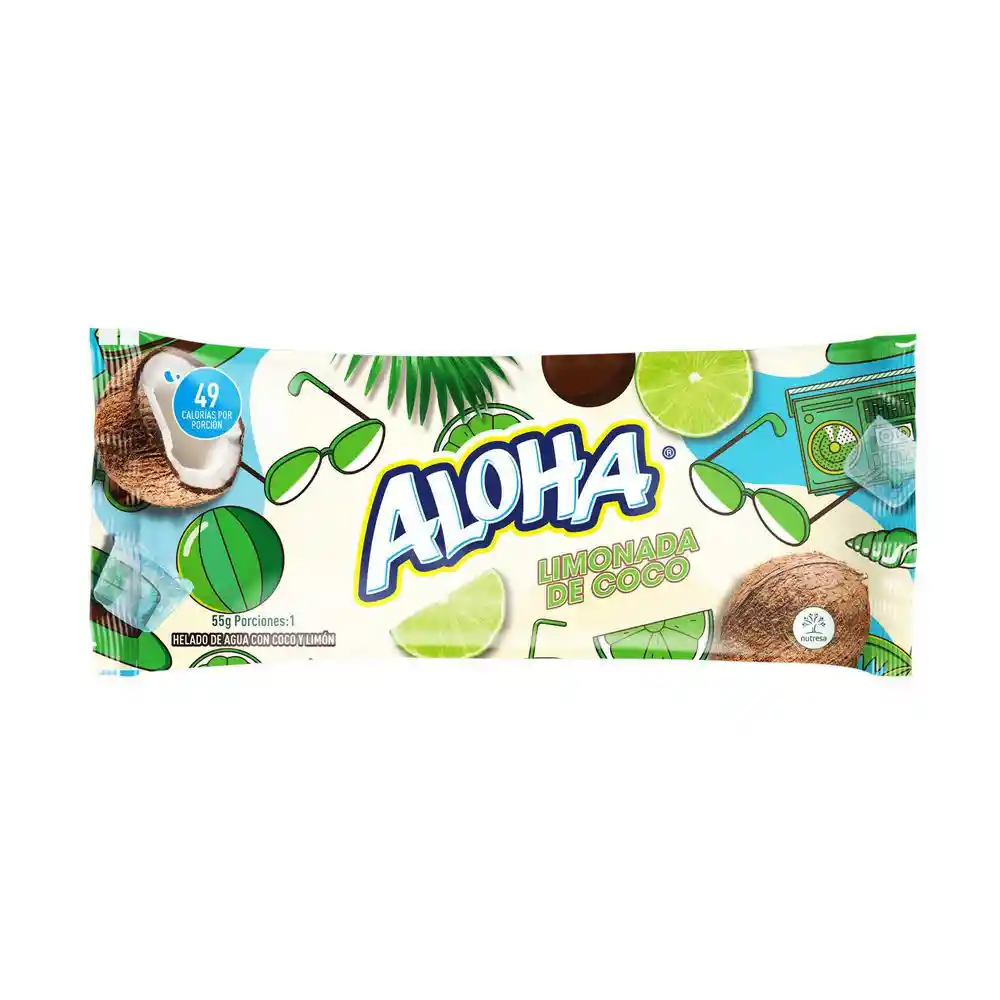 Aloha Paleta Sabor Limonada de Coco