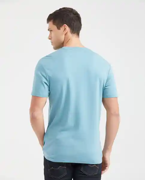 Camiseta Basic Colors Masculino Azul Gélido Oscuro L Chevignon