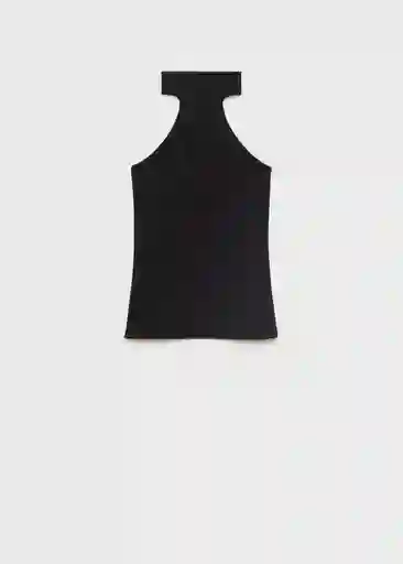 Top Duke Negro Talla S Mujer Mango