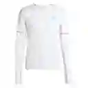 Adidas Camiseta Para Hombre Blanco Talla M