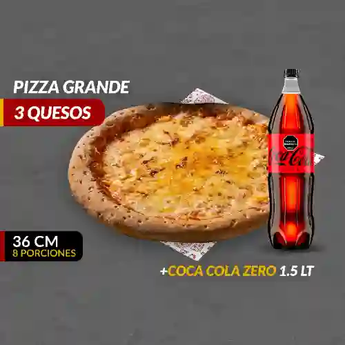 Pizza 3 Quesos (g) + Gaseosa 1,5l