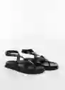 Sandalias Utila Negro Talla 41 Mujer Mango