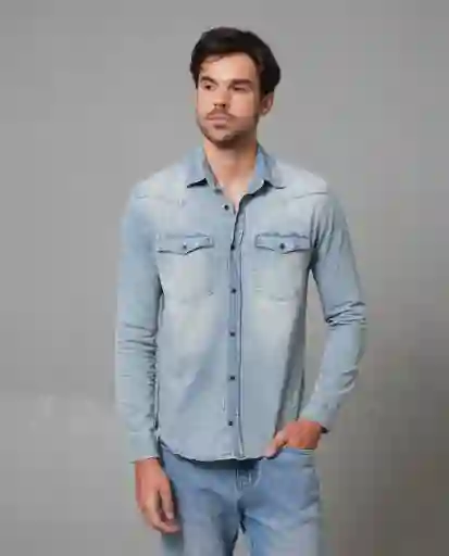 Camisa Hombre Azul Talla M 119G021_AZU144306 Rifle