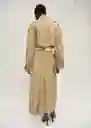Abrigo Trench Cherry Camel Talla S Mujer Mango
