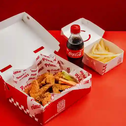 Promo alitas x6 + papas + gaseosa 250ml