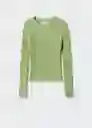 Jersey Zacaria Verde Talla XS Mujer Mango