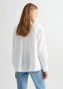 Camisa Over Off White Talla 22 Teen Niñas Mango