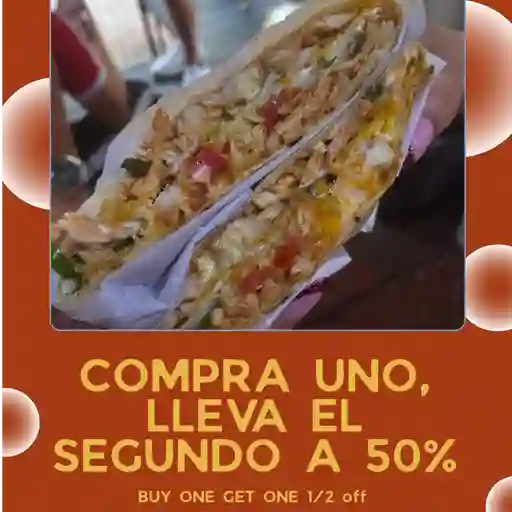 Compra uno, lleva el segundo 1/2