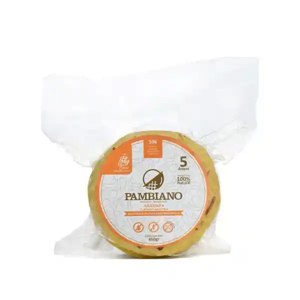 Pambiano Arepa Plátano Maduro Rellenas Con Queso Mozzarella