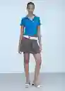 Polo Sport Azul Talla L Mujer Mango