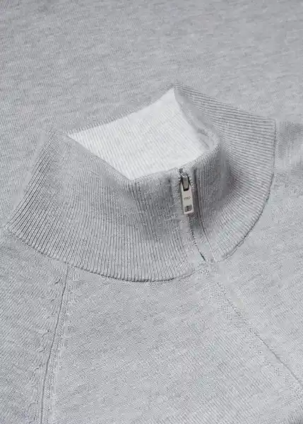 Cárdigan Tenc Gris Talla XL Hombre Mango