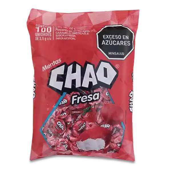 Chao Caramelo Masticable Menta Fresa