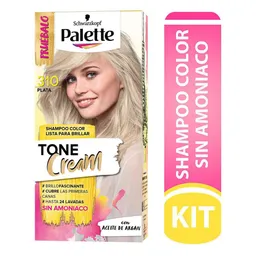 Palette Shampoo Color Tone Cream 310 Plata