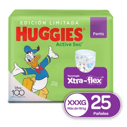 Huggies Panales Active Sec Pants Xtra-Flex Talla XXXG