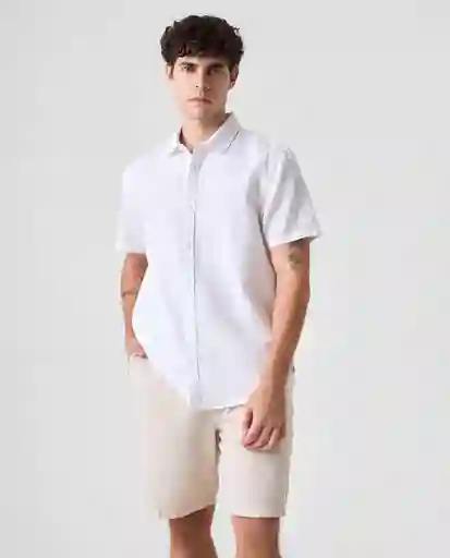 Camisa Hombre Blanco Talla S 812G006_BLA110601 Americanino