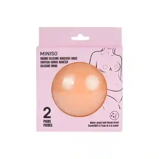 Brasier Adhesivo Invisible Redondo Serie Miniso