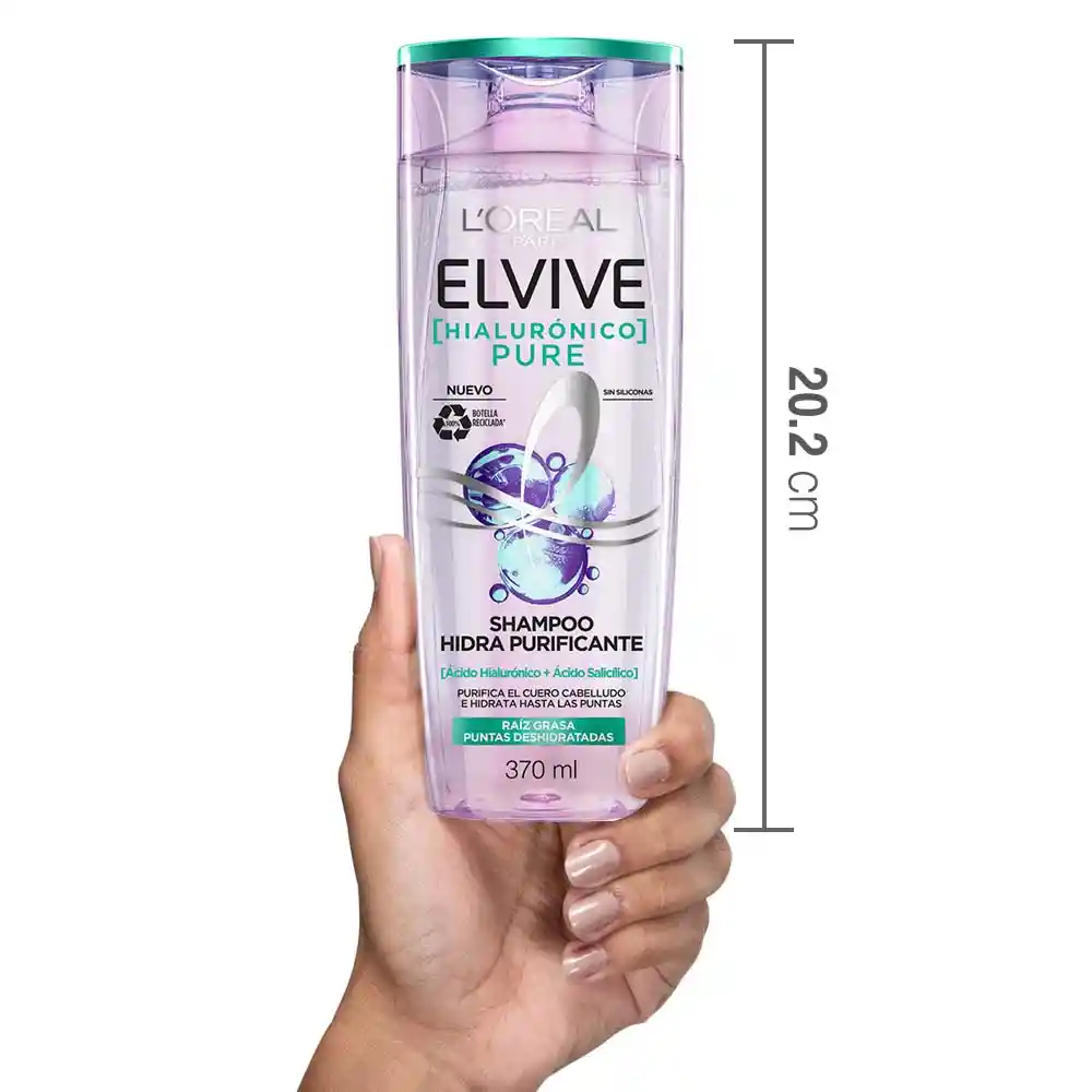 Elvive Shampoo Hialurónico Pure Hidra Purificante