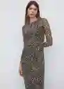 Vestido Claude Marrón Talla XL Mujer Mango