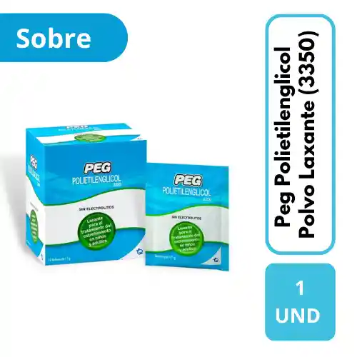 Peg Polietilenglicol Polvo Laxante (3350)