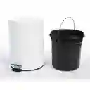 Finlandek Papelera Color Blanco / Negro 5 L B0012P5L