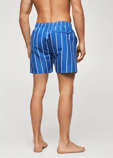 Traje del Bañador Raya Azul Talla S Hombre Mango