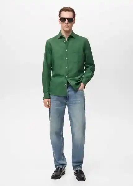 Camisa Avispa Billar Talla M Hombre Mango