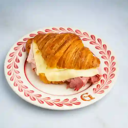 Croissant de jamon y queso