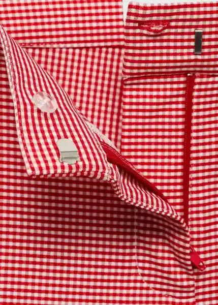 Pantalón Vicky Rojo Talla S Mujer Mango