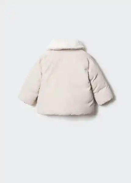 Abrigo Anorak Kira Beige Talla 61 Niños Mango