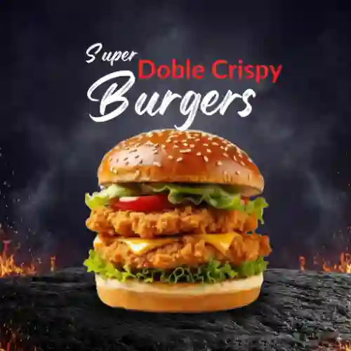 Hamburguesa Doble Pollo Crispy