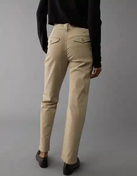Pantalón Mujer Beige Talla: 8 REGULAR 5126212 American Eagle