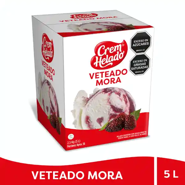 Crem Helado Vainilla Vetado con Mora