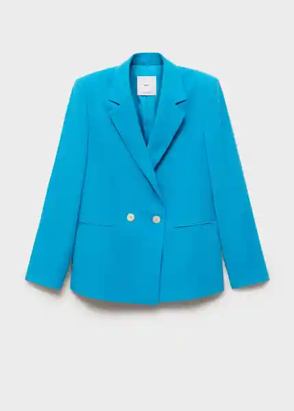 Saco Americana Tempo Azul Talla S Mujer Mango