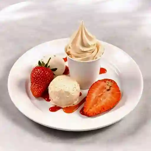 Helado de vaso cremoso