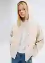 Chaqueta Gala Beige Talla 07 Niña Mango