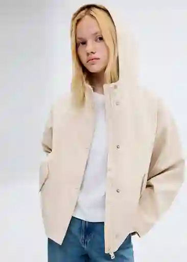 Chaqueta Gala Beige Talla 07 Niña Mango