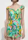 Vestido Paulita Verde Talla M Mujer Mango