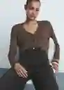 Jean Elise Tejano Negro Talla 36 Mujer Mango