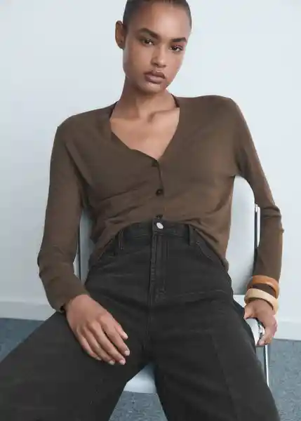 Jean Elise Tejano Negro Talla 36 Mujer Mango