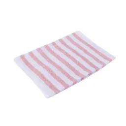 Toalla Infantil Para Baño de Algodón Con Rayas Rosa Miniso