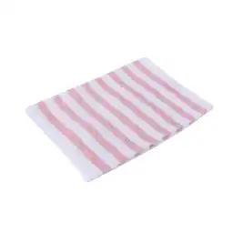Toalla Infantil Para Baño de Algodón Con Rayas Rosa Miniso